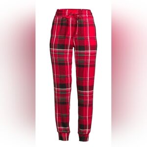 Secret Treasures NEW Plus Size 2X 18W-20W Red Plaid Pajama Jogger Pants